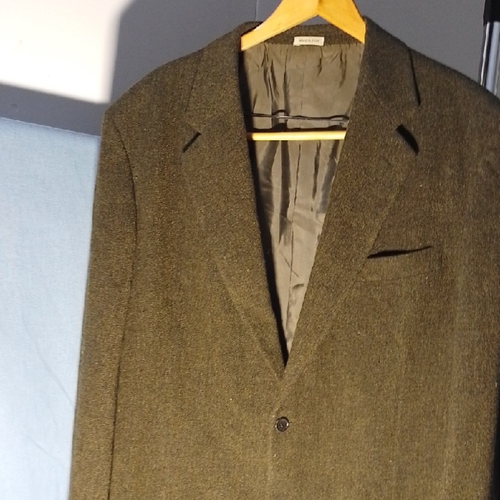 Neiman Marcus Dark Green Blazer 92%pure Wool
